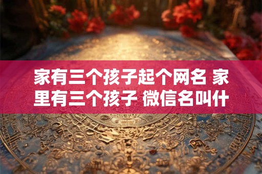 家有三个孩子起个网名 家里有三个孩子 微信名叫什么好