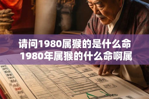 请问1980属猴的是什么命 1980年属猴的什么命啊属于什么命啊