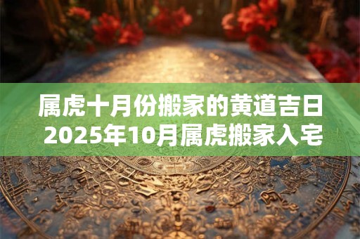 属虎十月份搬家的黄道吉日 2025年10月属虎搬家入宅黄道吉日