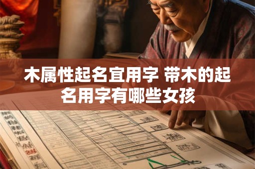 木属性起名宜用字 带木的起名用字有哪些女孩
