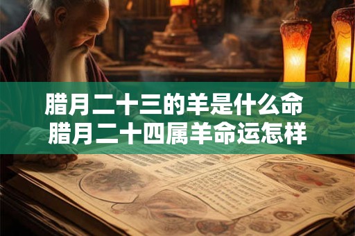 腊月二十三的羊是什么命 腊月二十四属羊命运怎样