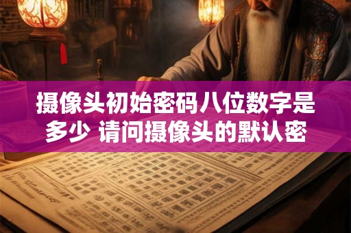 摄像头初始密码八位数字是多少 请问摄像头的默认密码设备密码是多少