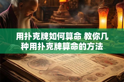 用扑克牌如何算命 教你几种用扑克牌算命的方法