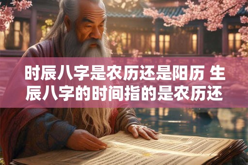 时辰八字是农历还是阳历 生辰八字的时间指的是农历还是阳历
