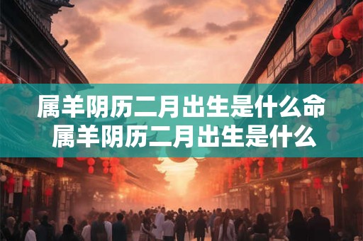 属羊阴历二月出生是什么命 属羊阴历二月出生是什么命格