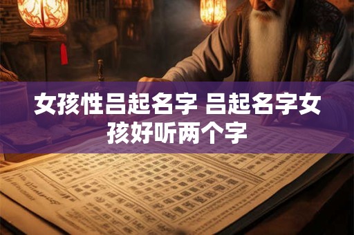 女孩性吕起名字 吕起名字女孩好听两个字
