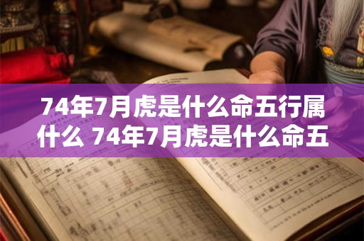 74年7月虎是什么命五行属什么 74年7月虎是什么命五行属什么属性