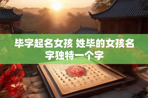 毕字起名女孩 姓毕的女孩名字独特一个字