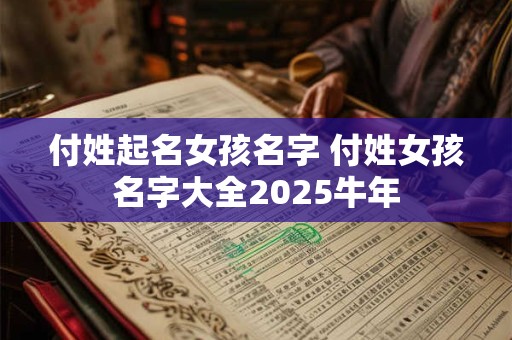 付姓起名女孩名字 付姓女孩名字大全2025牛年