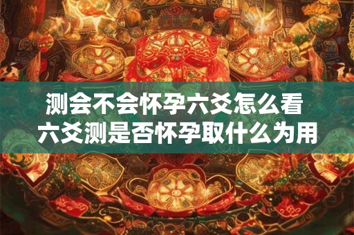测会不会怀孕六爻怎么看 六爻测是否怀孕取什么为用神