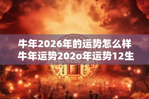 牛年2026年的运势怎么样 牛年运势202o年运势12生肖