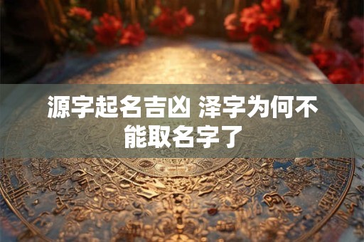 源字起名吉凶 泽字为何不能取名字了