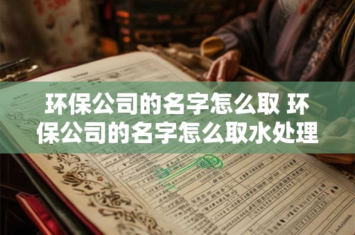 环保公司的名字怎么取 环保公司的名字怎么取水处理行业四个字