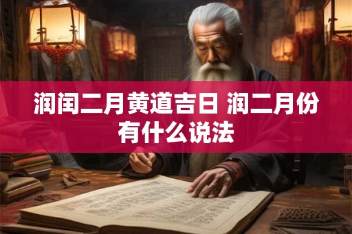 润闰二月黄道吉日 润二月份有什么说法