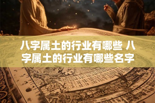 八字属土的行业有哪些 八字属土的行业有哪些名字