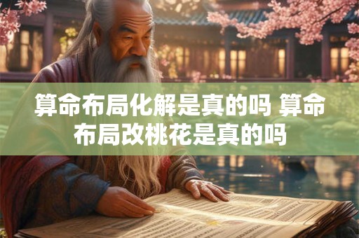 算命布局化解是真的吗 算命布局改桃花是真的吗