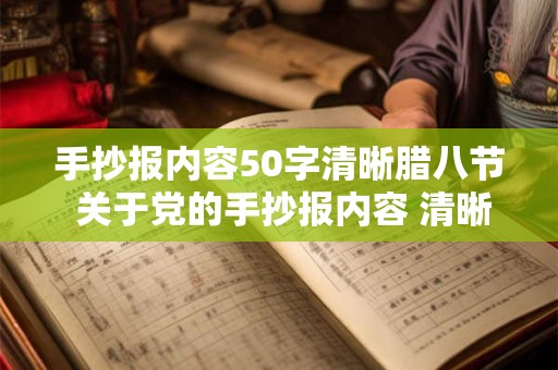 手抄报内容50字清晰腊八节 关于党的手抄报内容 清晰