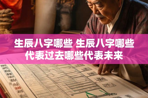 生辰八字哪些 生辰八字哪些代表过去哪些代表未来