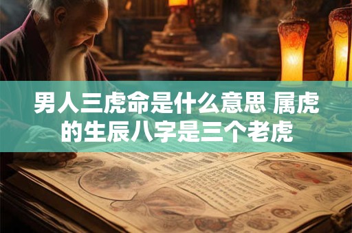 男人三虎命是什么意思 属虎的生辰八字是三个老虎