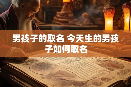 男孩子的取名 今天生的男孩子如何取名