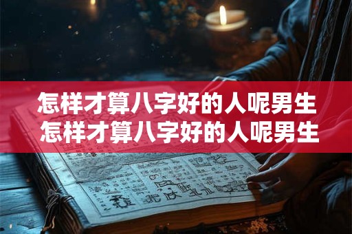 怎样才算八字好的人呢男生 怎样才算八字好的人呢男生女生