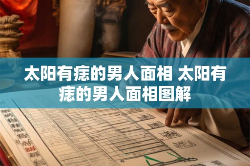 太阳有痣的男人面相 太阳有痣的男人面相图解