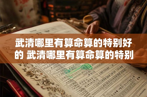 武清哪里有算命算的特别好的 武清哪里有算命算的特别好的师傅