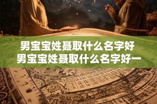 男宝宝姓聂取什么名字好 男宝宝姓聂取什么名字好一点