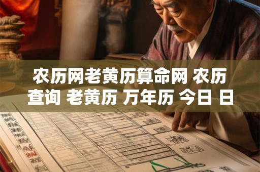 农历网老黄历算命网 农历查询 老黄历 万年历 今日 日期