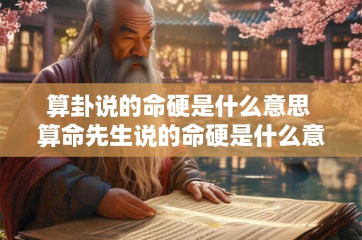 算卦说的命硬是什么意思 算命先生说的命硬是什么意思