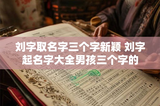 刘字取名字三个字新颖 刘字起名字大全男孩三个字的