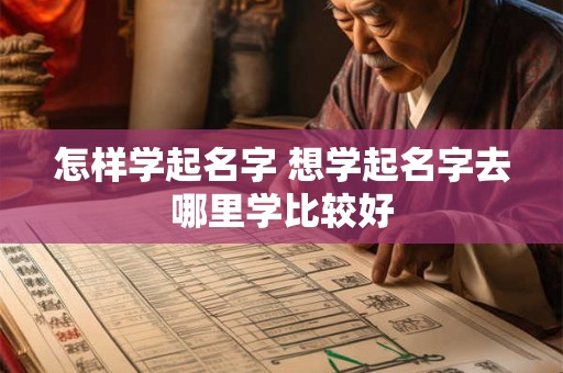 怎样学起名字 想学起名字去哪里学比较好