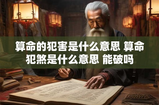 算命的犯害是什么意思 算命犯煞是什么意思 能破吗 算命的犯害是什么意思 算命犯煞是什么意思 能破吗