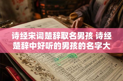 诗经宋词楚辞取名男孩 诗经楚辞中好听的男孩的名字大全