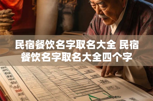 民宿餐饮名字取名大全 民宿餐饮名字取名大全四个字
