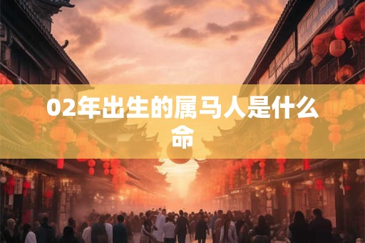 02年出生的属马人是什么命