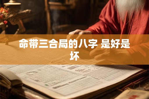 命带三合局的八字 是好是坏