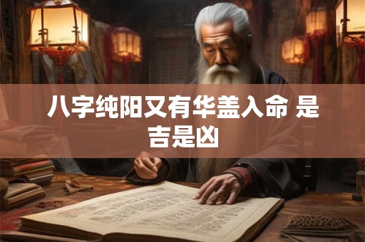 八字纯阳又有华盖入命 是吉是凶