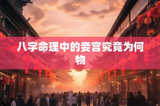 八字命理中的妾宫究竟为何物