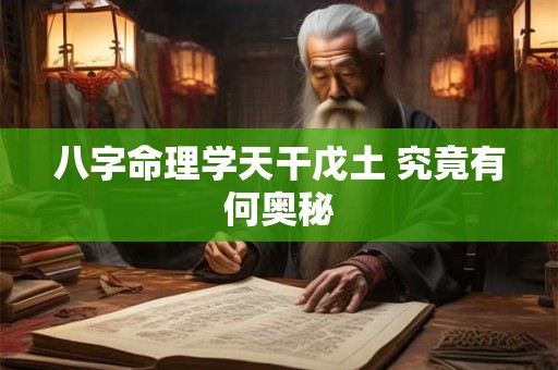 八字命理学天干戊土 究竟有何奥秘