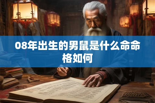 08年出生的男鼠是什么命命格如何