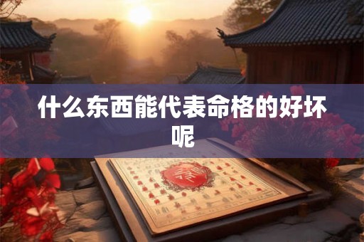 什么东西能代表命格的好坏呢