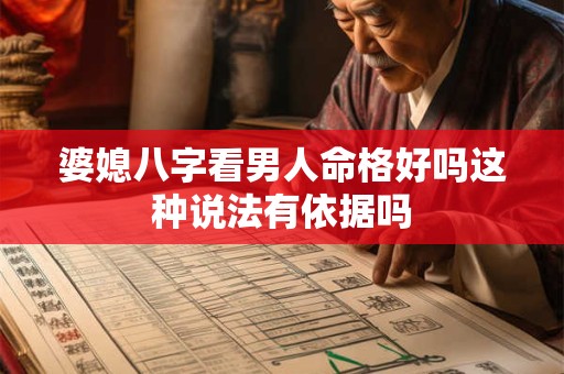 婆媳八字看男人命格好吗这种说法有依据吗 婆媳八字看男人命格好吗这种说法有依据吗