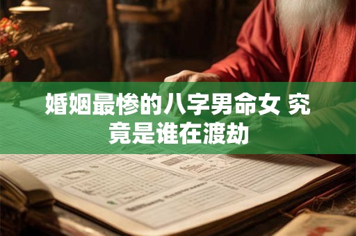 婚姻最惨的八字男命女 究竟是谁在渡劫
