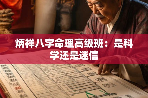 炳祥八字命理高级班：是科学还是迷信