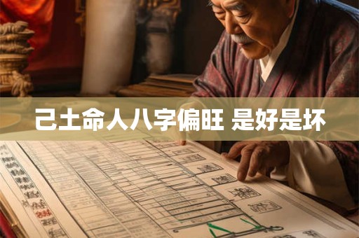 己土命人八字偏旺 是好是坏