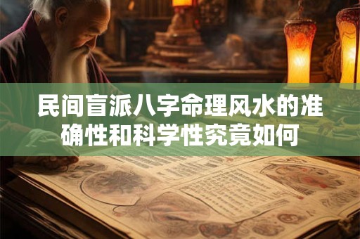 民间盲派八字命理风水的准确性和科学性究竟如何