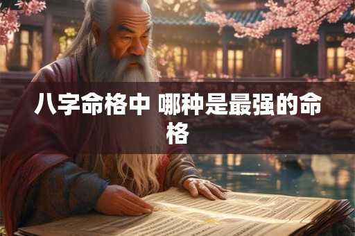 八字命格中 哪种是最强的命格