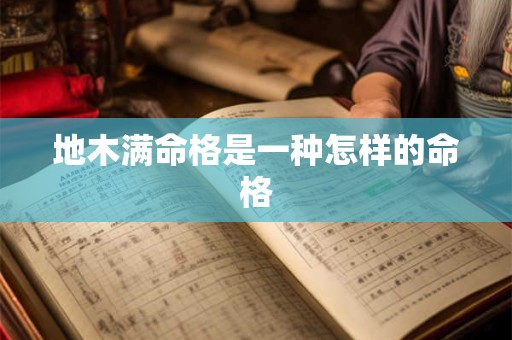 地木满命格是一种怎样的命格