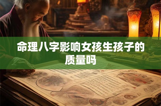 命理八字影响女孩生孩子的质量吗